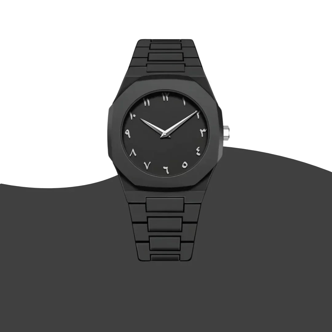 Black Arabic Aura – The Watch That Speaks Culture