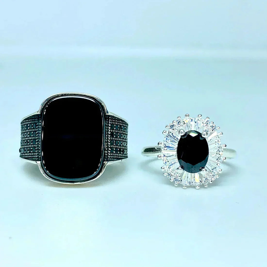 Couple Ring: Bound by Love Enagement rings adjustable size